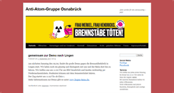 Desktop Screenshot of antiatomgruppe-osnabrueck.de