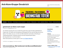 Tablet Screenshot of antiatomgruppe-osnabrueck.de